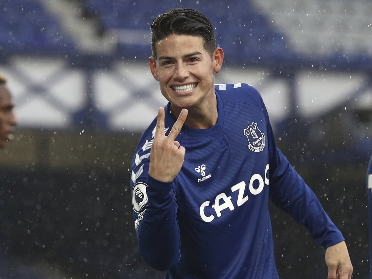 James Rodriguez Hits Double Against Brighton As Everton Return To Top Premier League The Guardian