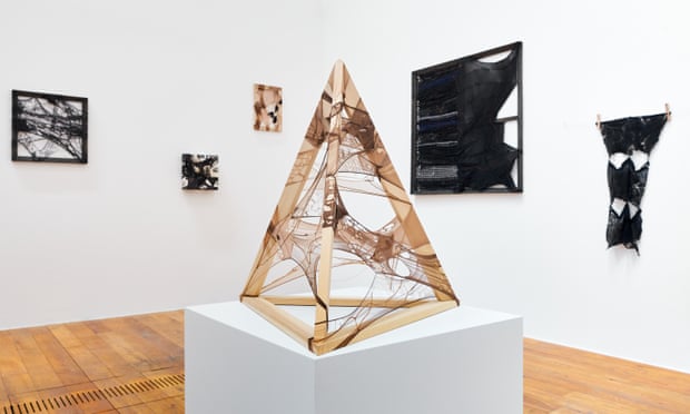 Enam Gbewonyo’s The ascension of the nude 2021 (foreground)