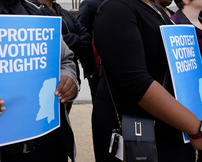 Hundreds gather in Mississippi to protest Republican redistricting: ‘This fight is familiar territory’