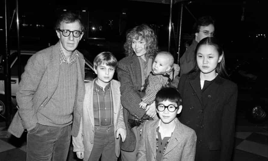 Allen, Farrow and family, including Soon-Yi Previn (far right) in 1986.