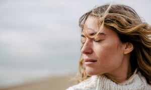 Breathe, stroll, relaxation: eight mindfulness methods to enhance your complexion | Skincare will get gutsy 2 Woman Enjoying On The Beach In Winter.