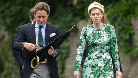 Edoardo Mapelli Mozzi and Princess Beatrice at the wedding of Peter Phillips and Harriet Sperling this month.