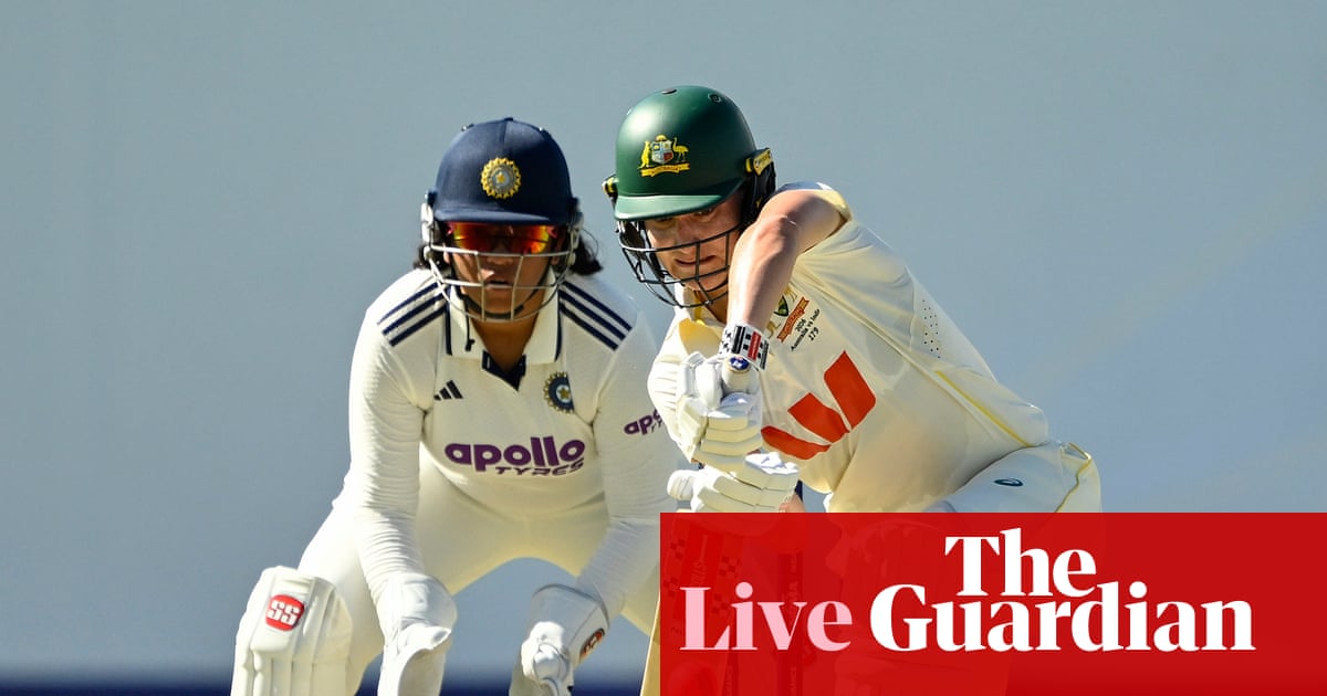 Australia v India: one-off women’s cricket Test, day two – live
