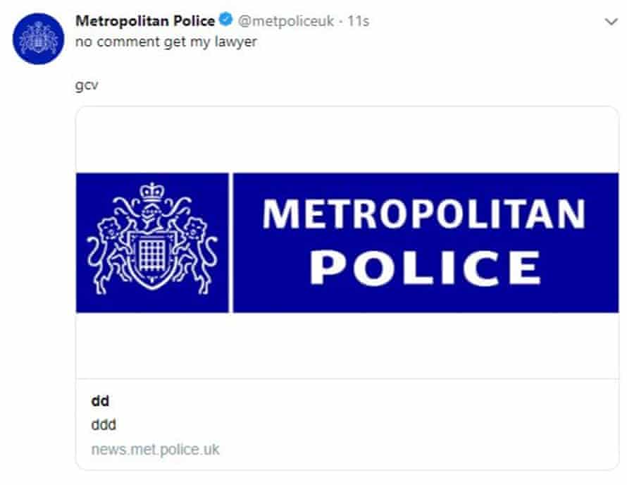 ‘Unauthorised access’ to Met Police Twitter account