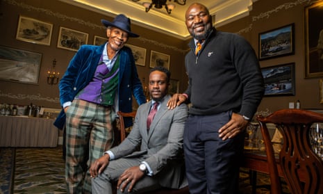 Wilfred Emmanuel-Jones, Samuel Kasumu and Festus Akinbusoye, the founders of the new 2022 Group, photographed at the Royal Automobile Club in Pall Mall, London last year.