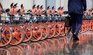 Mobike dockless bikes in Manchester