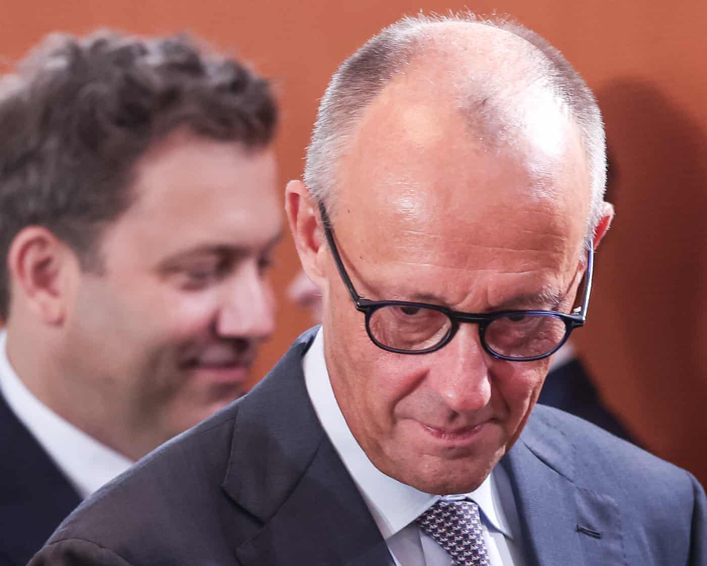 German chancellor Friedrich Merz attends a meeting of the German government’s cabinet in Berlin, Germany.