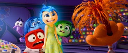 Joy and fellow original emotions meet Anxiety in Inside Out 2.