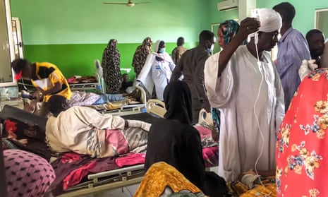 A ward at a hospital in El Fasher in Sudan's North Darfur region as fighting continues. 
