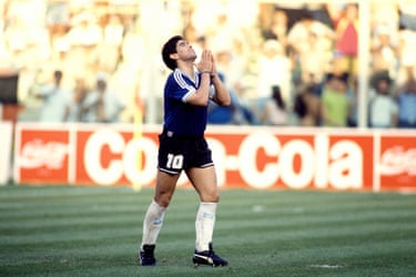 Diego Maradona in 1990