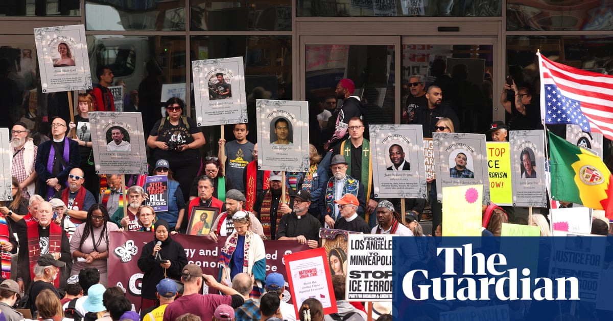 ‘Standing up for our workers’: US unions raise thousands for victims of ICE crackdown