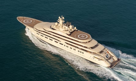 ‘Rumours of an anti-aircraft defence system are nonsense’ … the Dilbar superyacht.