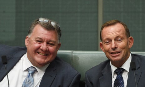 Craig Kelly and Tony Abbott are trying to pull the Liberal party back from the centre to the right. 