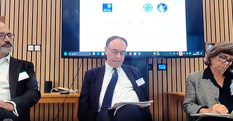 BoE governor Andrew Bailey at a monetary policy conference in Oxford today