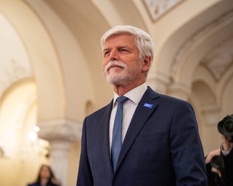 Czech Republic president Petr Pavel ahead of the summit of Bucharest Nine (B9) and Nordic Countries Summit in Bucharest, Romania.