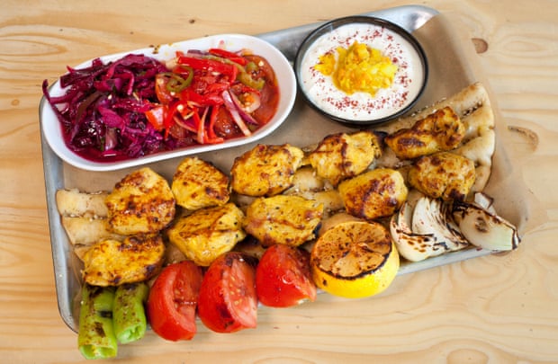 ‘Tender and crisp’: the ‘7 spice’ chicken shish.
