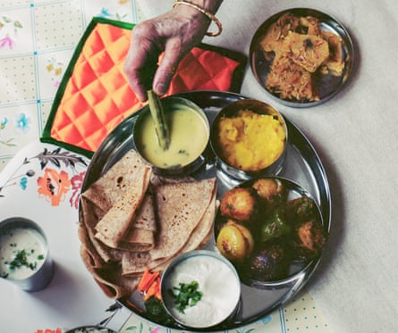 Gujarati curry from the book My Grand Dishes.