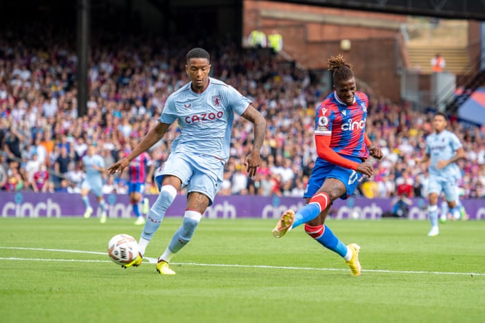 Wilfried Zaha levels for the Eagles.