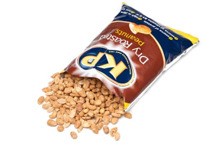 Packet of KP dry roasted peanuts