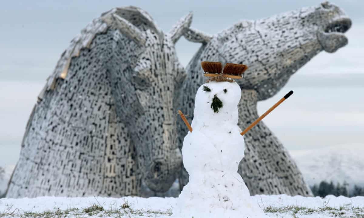 A snowman