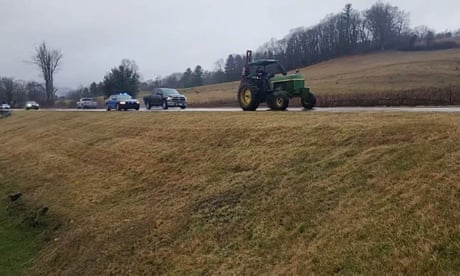 Man leads police on low-speed chase with stolen tractor in North Carolina