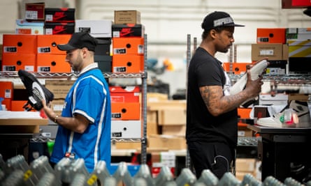 StockX staff authenticate rare trainers at the west London warehouse.
