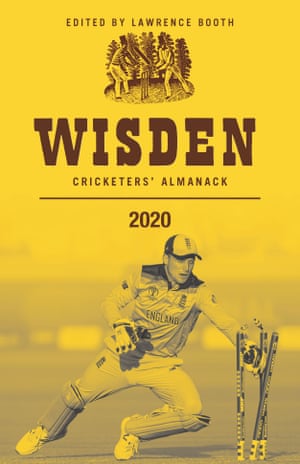 The front cover of the 2020 edition of the Wisden Cricketers’ Almanack
