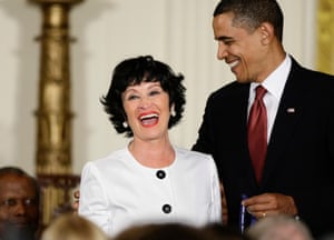 Barack Obama presents the 2009 Presidential Medal of Freedom to Rivera