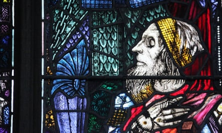Harry Clarke stained glass window in the Church of St Barrahane.