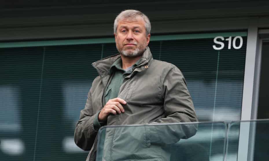 Roman Abramovich looks on during the Premier League match between Chelsea and Manchester City at Stamford Bridge on 16 April 2016