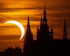 Cruise ships, quiet towns and an all-day festival: millions flock to eclipse viewing spots across Europe