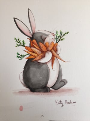 Watch Katy Hudson draw a rabbit – and then win the original picture