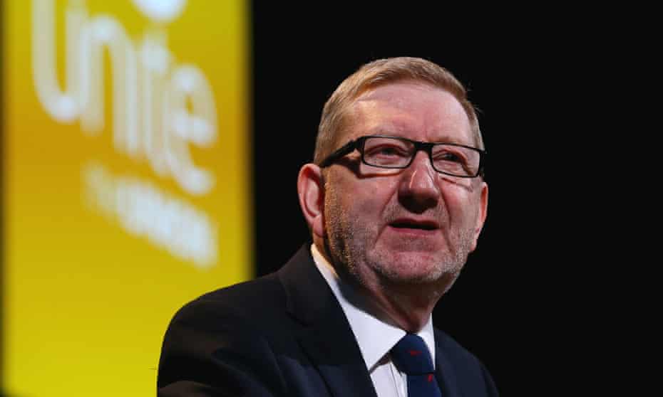 Len McCluskey is running for re-election as leader of Unite.
