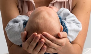 Mother holding baby