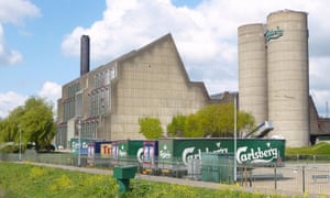 The Carlsberg brewery in Northampton