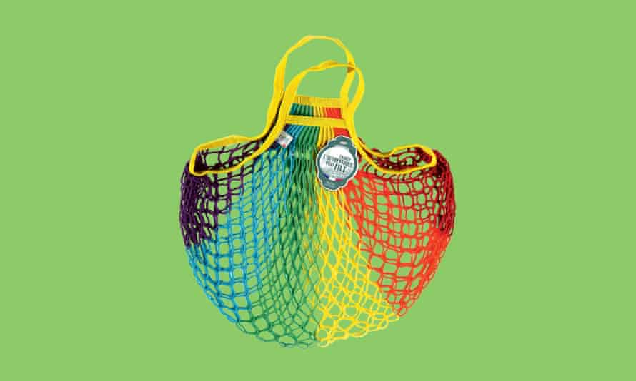 Organic cotton rainbow bag