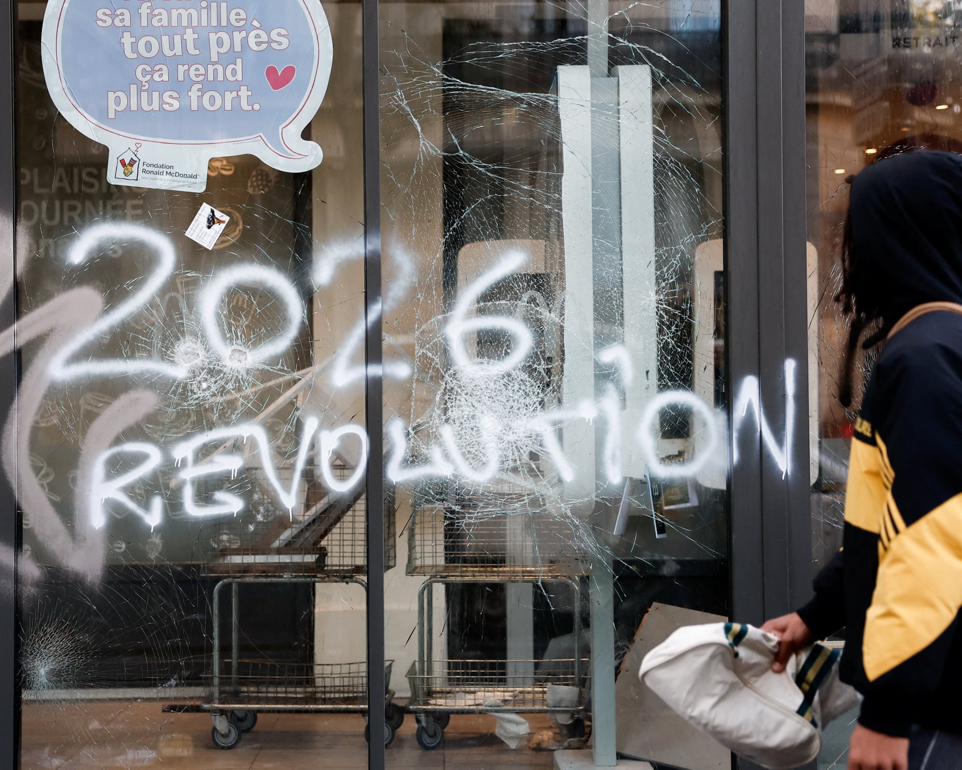 Photo: The Guardian Macron Says Those Who Sought to Bring Down Republic Will Pay