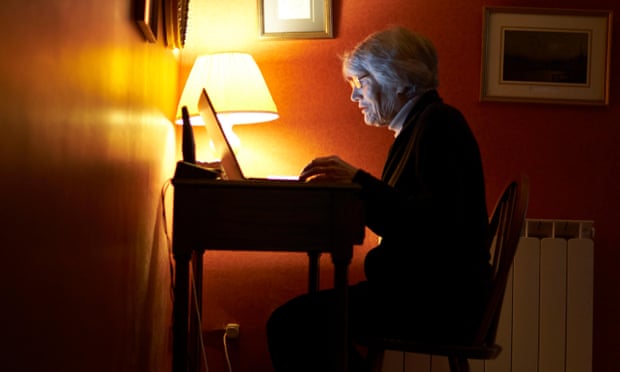 Women at home using laptop