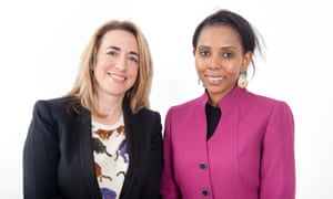 The Guardian’s editor-in-chief, Katharine Viner, with Jaha Dukureh.