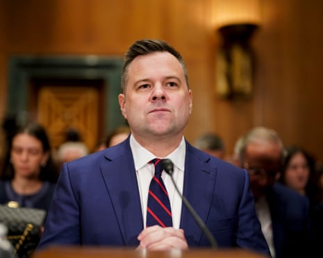 William Pulte during a Senate confirmation hearing in Washington, DC on 27 February 2025.