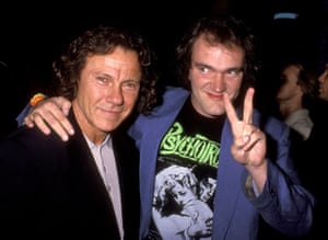 Harvey Keitel and Quentin Tarantino at the Reservoir Dogs premiere in Los Angeles, October 1992