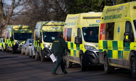 Yorkshire ambulance service vehicles at Longley ambulance station, Sheffield