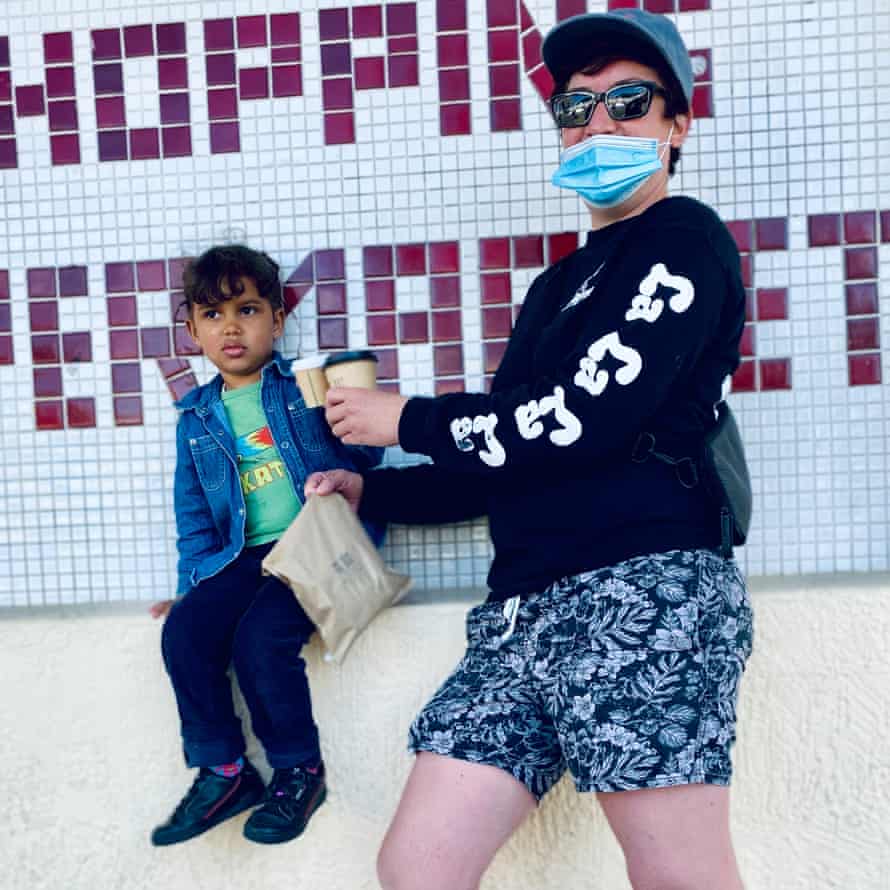 A Melbournian wears the now-cult 1800 Lasagne jumper.
