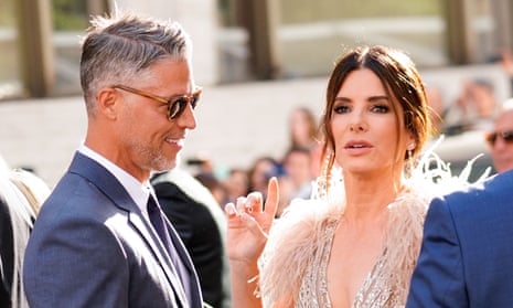 Bryan Randall pictured with Sandra Bullock in 2018.