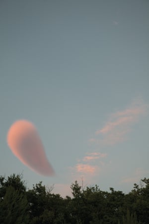 A mistral can produce this type of altocumulus standing lenticular cloud. When stable, fast-moving air meets a mountain, like Mont Ventoux, the air is forced up and over it. On the lee side, the air is forced down and up again in a series of oscillating waves that form into lens-shaped clouds. They appear stationary, but they are continually dissipating and reforming. 6 August 2010, Mormoiron, France.