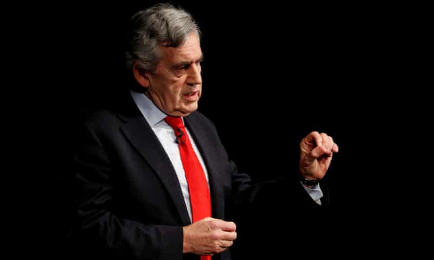 The former prime minister Gordon Brown