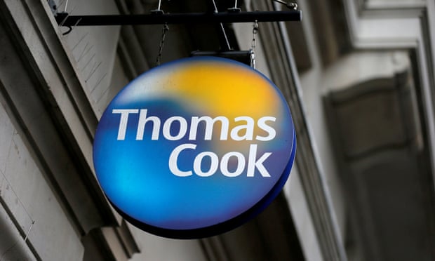 A Thomas Cook sign outside one of its London stores