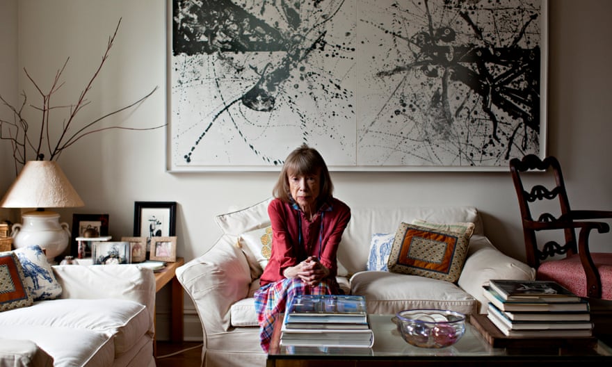 Joan Didion at home