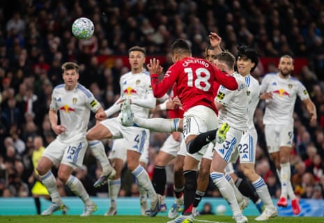 Casemiro scores for Manchester United.