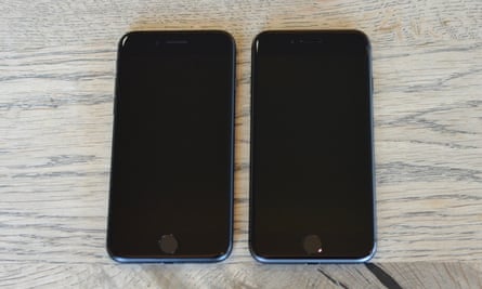 iPhone 8 review next to the iPhone 7